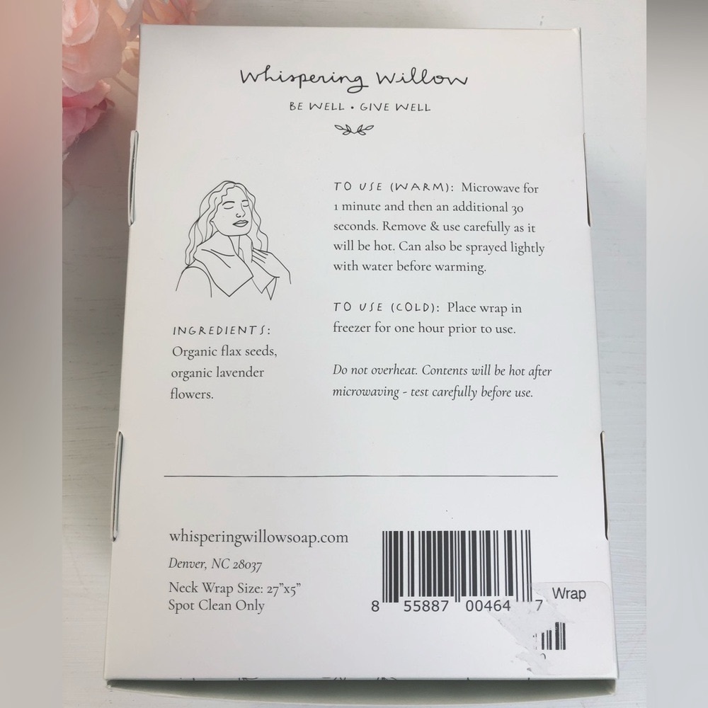 NEW Whispering Willow Lavender Neck Wrap in Box - Picture 11 of 11